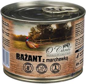 O'Canis Karma z bażantem i marchewką dla psa 200g