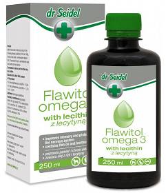 Flawitol Omega 3 z lecytyną dla psa i kota Olej rybny 250ml