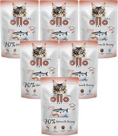 Ollo nr 7 Salmon&Shrimp Karma z łososiem i krewetkami dla kota 12x85g PAKIET