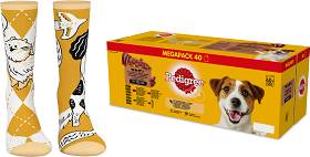 Pedigree FARMER'S SELECTION GRAVY Karma w sosie dla psa 40x100g + SKARPETKI PEDIGREE GRATIS