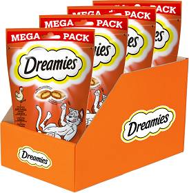 Dreamies Przysmak z pysznym kurczakiem dla kota 4x180g OPAKOWANIE ZBIORCZE