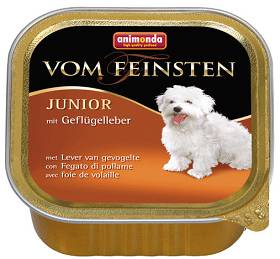 Animonda vom Feinsten DOG Junior Geflugelleber Karma z wątróbką drobiową dla psa 150g