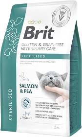 Brit Veterinary Diet Sterilised Salmon&Pea Karma ze łososiem dla kota 2kg