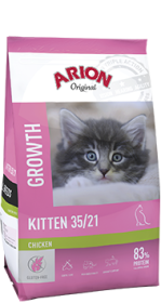 Arion Original Cat Kitten 35/21 Chicken Karma z kurczakiem dla kociąt 2kg