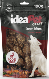 IdeaPet Craft Deer Bites Przysmak Klopsiki z jelenia dla psa 100g