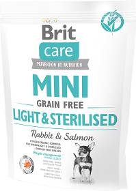 Brit Care MINI Light&Sterilised Rabbit&Salmon Karma z królikiem i łososiem dla psa 400g