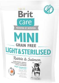 Brit Care MINI Light&Sterilised Rabbit&Salmon Karma z królikiem i łososiem dla psa 400g