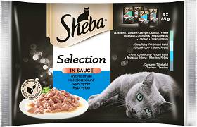 Sheba Selection in Sauce Kolekcja smaków rybnych Karma w sosie dla kota 4x85g
