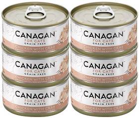 Canagan For Cats Chicken with Crab Karma z kurczakiem i krabem 12x75g PAKIET