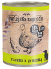 Wiejska Zagroda Karma z kaczką i gruszką dla psa 800g