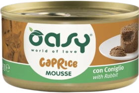 Oasy Caprice Mousse with Rabbit Karma z kólikiem dla kota 85g 