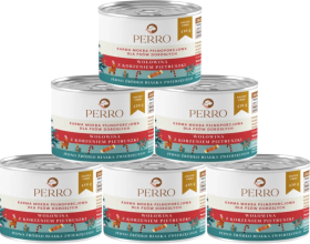 Perro Adult Mokra Karma z wołowiną i korzeniem pietruszki dla psa 6x410g PAKIET