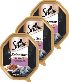 Sheba Selection in Sauce Karma z cielęciną w sosie dla kota 22x85g PAKIET WYPRZEDAŻ