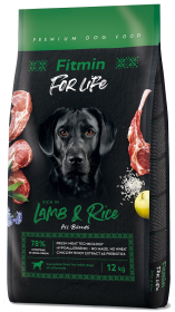 Fitmin For Life Adult Lamb&Rice Karma z jagnięciną dla psa 12kg