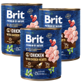 Brit Premium by Nature Chicken with Chicken Hearts Karma z kurczakiem dla psa 6x800g PAKIET