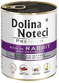 Dolina Noteci Premium Adult Karma z królikiem i żurawiną dla psa 800g