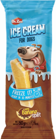 Dr. Zoo Banana Split Ice Cream Lody o smaku bananowym dla psów 50g