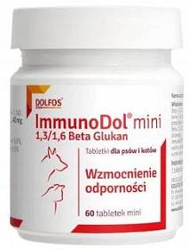 Dolfos ImmunoDol MINI dla psa i kota Suplement diety 60 tab.