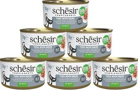 Schesir Adult Tuna&Squid in Jelly Karma z tuńczykiem i kalmarami dla kota 12x70g PAKIET
