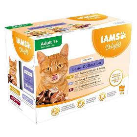 IAMS Cat Delights Land Gravy Karma w sosie dla kota 12x85g PAKIET