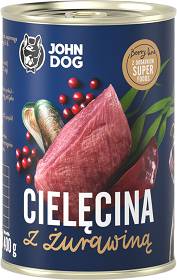 John Dog Berry Line Karma z cielęciną i żurawiną dla psa 400g