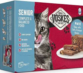 Voskes Original Senior Pate Tuna with Cod&Green Beans Karma z tuńczykiem i dorszem dla kota 8x85g PAKIET
