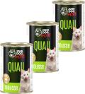 John Dog for Cats Quail Mousse Karma z przepiórką dla kota 6x400g PAKIET