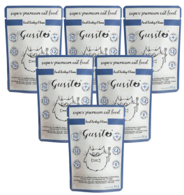 Gussto Fresh Turkey&Tuna Karma z indykiem i tuńczykiem dla kota 8x85g PAKIET