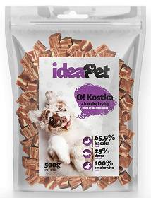 IdeaPet O! Przysmak Kostka z kaczką i rybą dla psa 500g