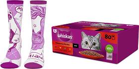 Whiskas Klasyczne Posiłki Karma w sosie dla kota 80x85g + SKARPETKI WHISKAS GRATIS