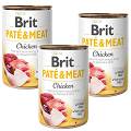 Brit Pate&Meat Chicken Karma z kurczakiem dla psa 6x400g PAKIET