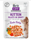 Brit Care Fillets with Turkey for Kitten Karma z indykiem w sosie dla kociąt 85g