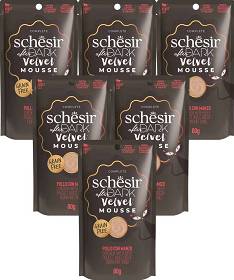 Schesir After Dark Velvet Mousse Adult Chicken with Beef Karma z kurczakiem i wołowiną dla kota 12x80g PAKIET