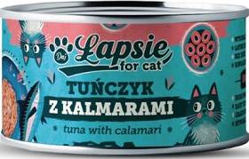Łapsie Adult Karma z tuńczykiem i kalmarami dla kota 80g