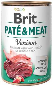 Brit Pate&Meat Venison Karma z dziczyzną dla psa 800g