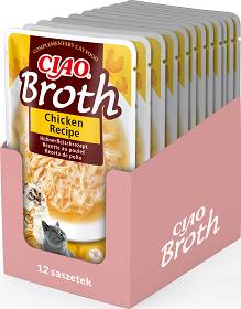 Inaba Ciao Broth Chicken Recipe Karma dla kota 12x40g PAKIET