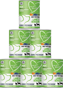 Euro Premium Pate Adult Lamb&Venison Karma z jagnięciną i dziczyzną dla psa 6x400g PAKIET