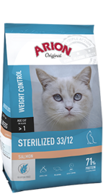 Arion Original Cat Sterilized 33/12 Salmon Karma z łososiem dla kota 2kg