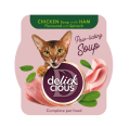 Delickcious Chicken Soup with Ham Karma z kurczakiem dla kota 80g