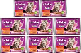 Whiskas JUNIOR Klasyczne posiłki Karma w sosie dla kociąt 8x(4x85g) PAKIET