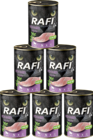 Rafi Cat Sterilised Karma z królikiem dla kota 12x400g PAKIET