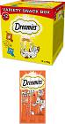 Dreamies Variety Snack Box Przysmak Mix Smaków dla kota op. 12x60g + Dreamies Meaty Sticks z kurczakiem op. 4x10g GRATIS
