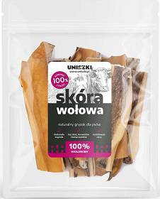 Uniszki Przysmak Skóra wołowa dla psa 100g