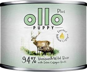 Ollo Plus Venison & Wild Boar with Collagen Dog Puppy Karma z jeleniem, dzikiem i kolagenem dla szczeniaka 200g