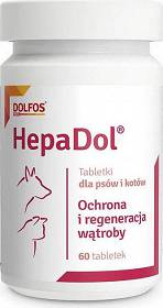 Dolfos HepaDol dla psa i kota Suplement diety 60 tab.