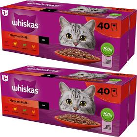 Whiskas Klasyczne Posiłki Karma w sosie dla kota 2x(40x85g) PAKIET