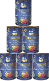 Brit Mono Protein Christmas Duck Karma z kaczką dla psa 6x400g PAKIET