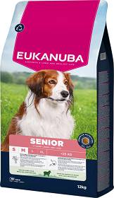 Eukanuba Senior Small&Medium Lamb&Rice Karma z jagnięciną dla psa 2x12kg TANI ZESTAW