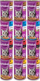 Whiskas Adult Pakiet degustacyjny w sosie i galaretce dla kota 12x400g PAKIET