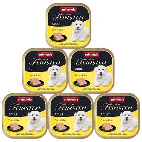 Animonda vom Feinsten DOG Pute&Kase Karma z indykiem i serem dla psa 11x150g PAKIET